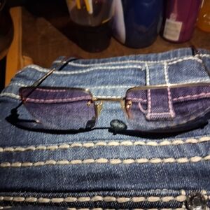 Gucci Purple and Gold Sunglasses